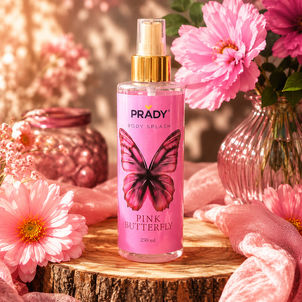 Brume Corps et Cheveux Pink Butterfly 250ml - Prady