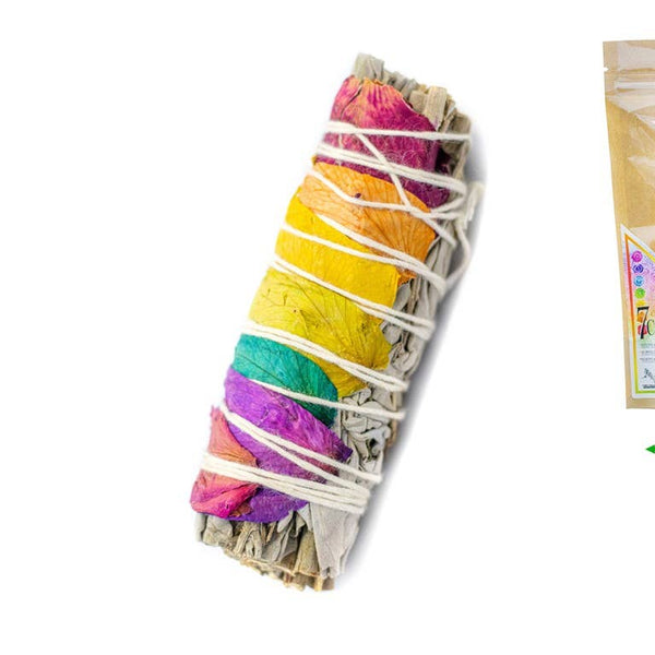 Torche Salvia 7 Chakras 9cm (3 unités)