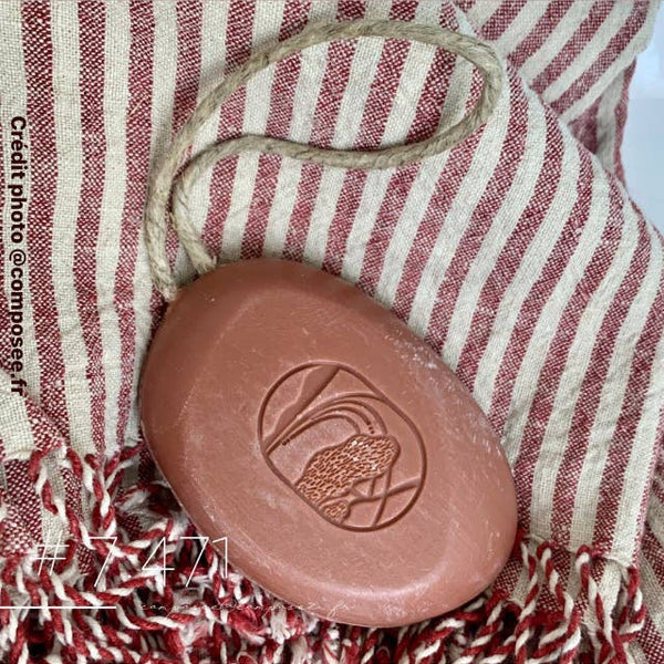 Savon sur corde Myrrhe, Musc & Ambre 200g
