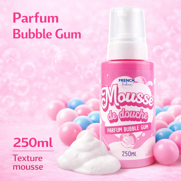Mousse de douche 250ml - Senteur bubble Gum