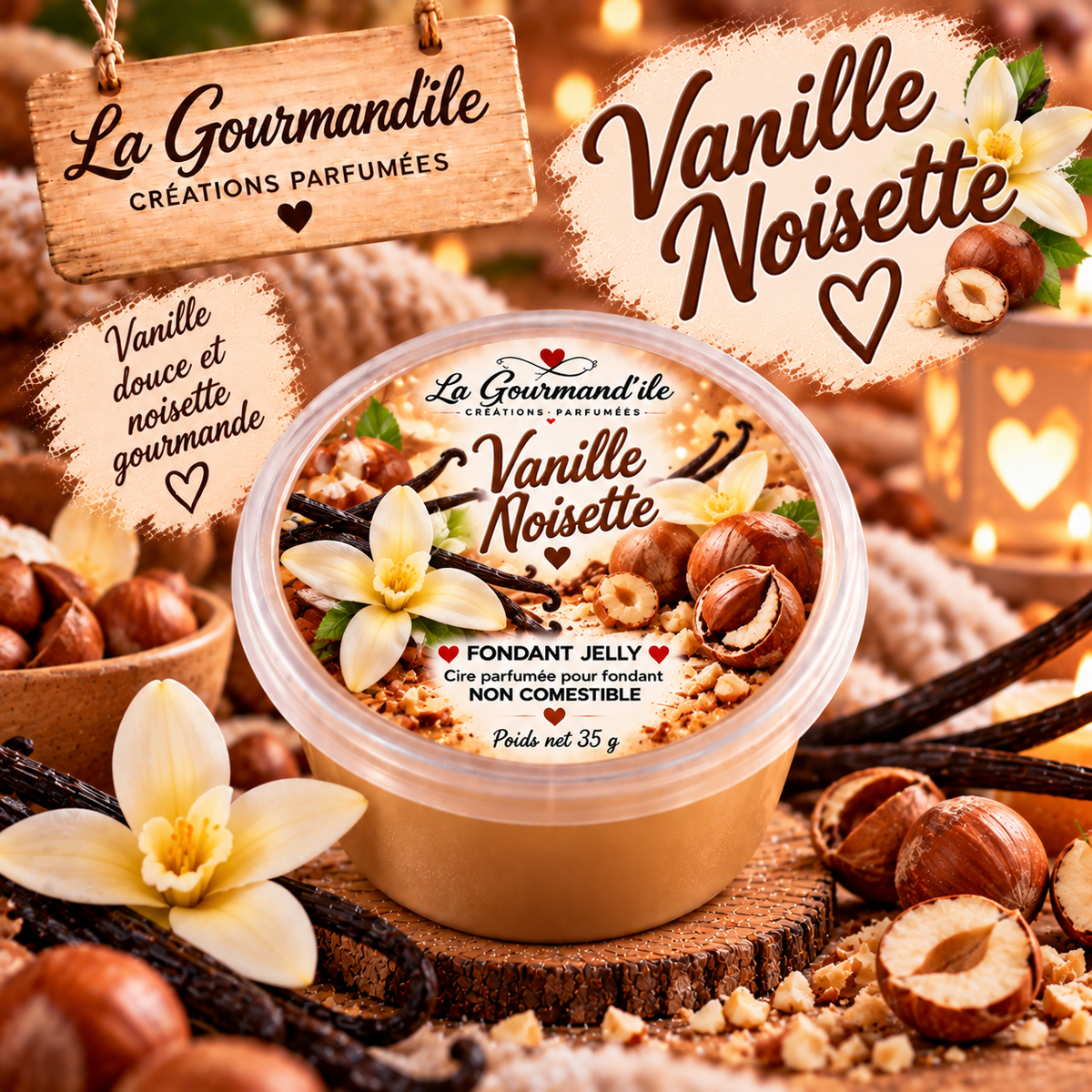 Fondant jelly Vanille noisette