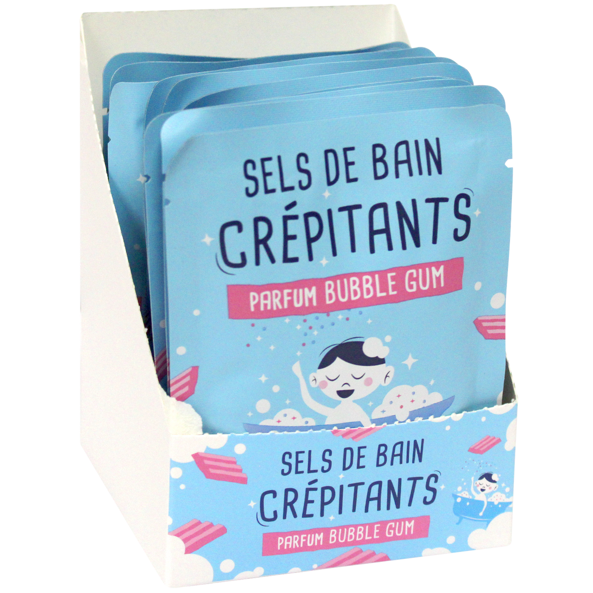 Sels de bain crépitants 30 gr - Senteur Bubble Gum