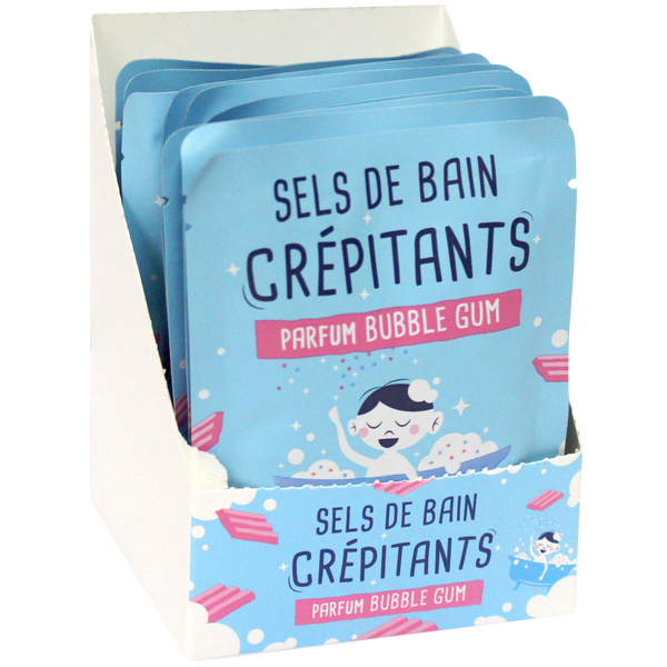 Sels de bain crépitants 30 gr - Senteur Bubble Gum