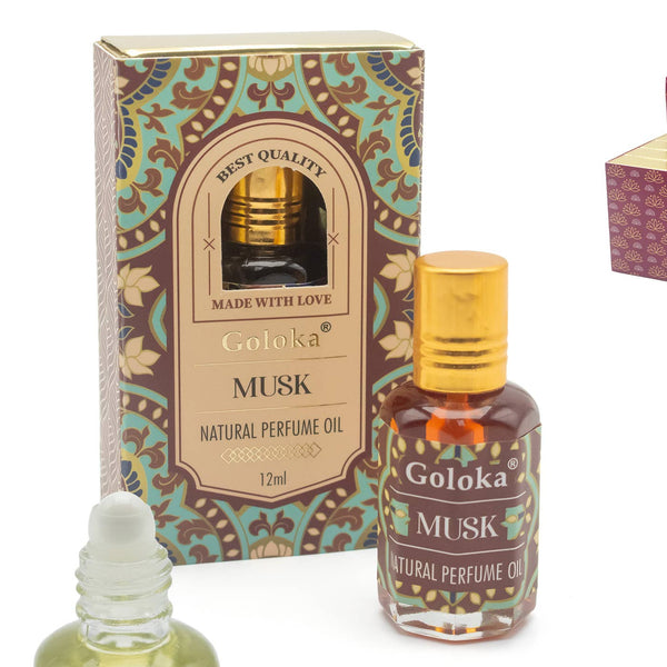 Huile Parfumée Nat. Goloka Musc 12 ml (3 unités)