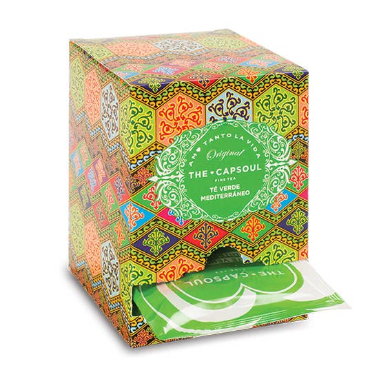 Pyramides Enveloppées Thé Vert Méditerranéen - (15 sachets)
