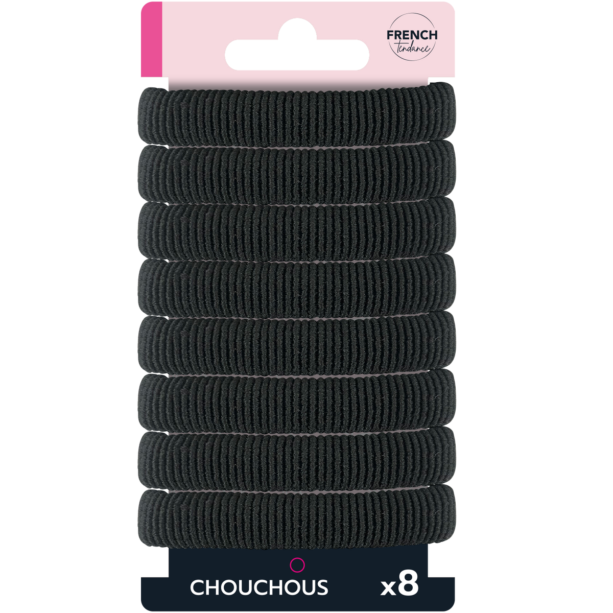 LOT DE 8 ÉLASTIQUES MOUSSE FRENCH TENDANCE