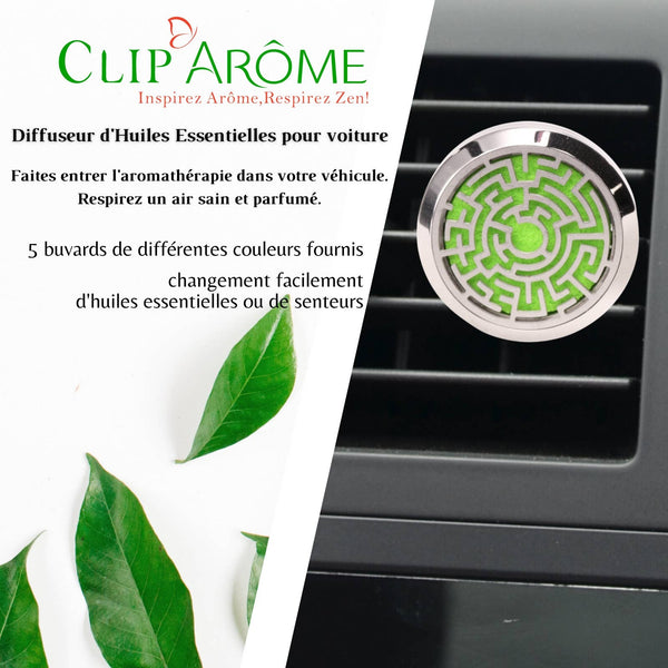 Diffuseur Voiture Clip'Arôme - Labyrinthe