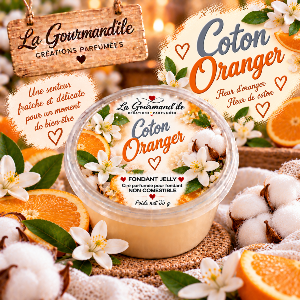 Fondant jelly Coton oranger