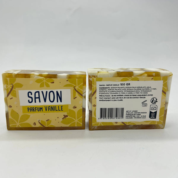 Savon en tranche glycérine végétale 100 gr - Senteur Vanille