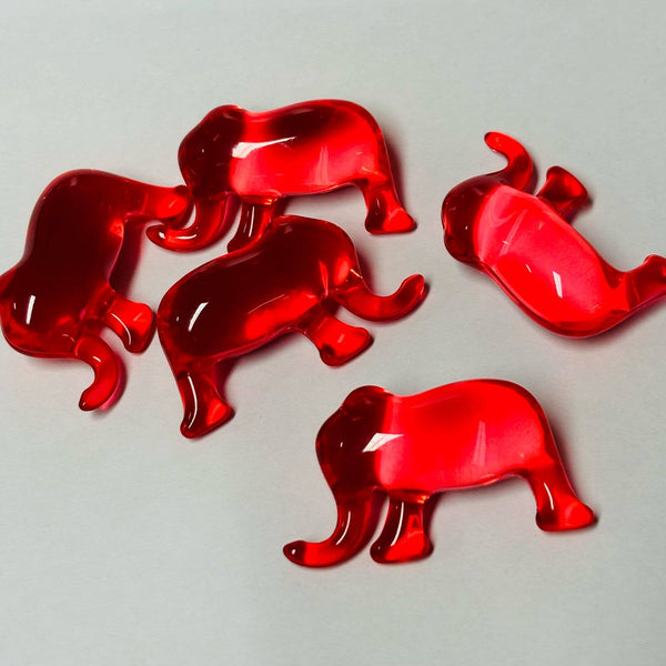 Perles de bain éléphants roses - Perles de bain parfumées à l'açaï et aux fleurs