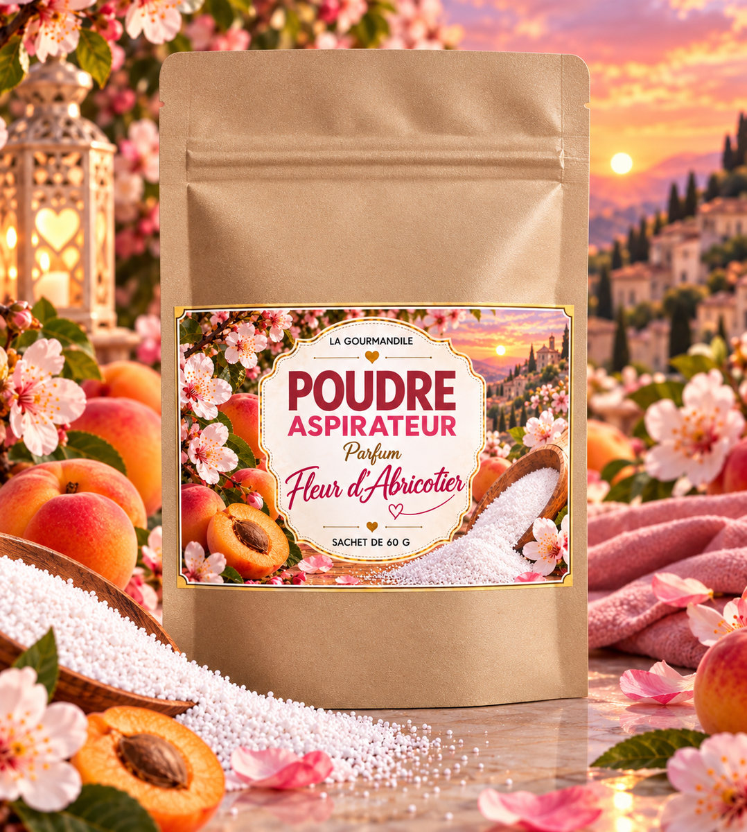 Poudre aspirateur Fleur d abricotier