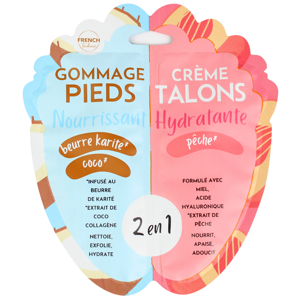 Duo Gommage nourrissant / Gel hydratant Pieds - Beurre de Ka