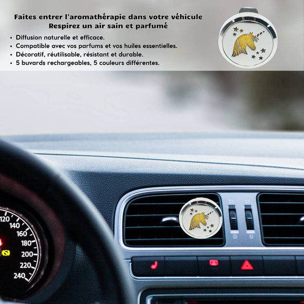 Diffuseur Voiture Clip'Arôme - Licorne