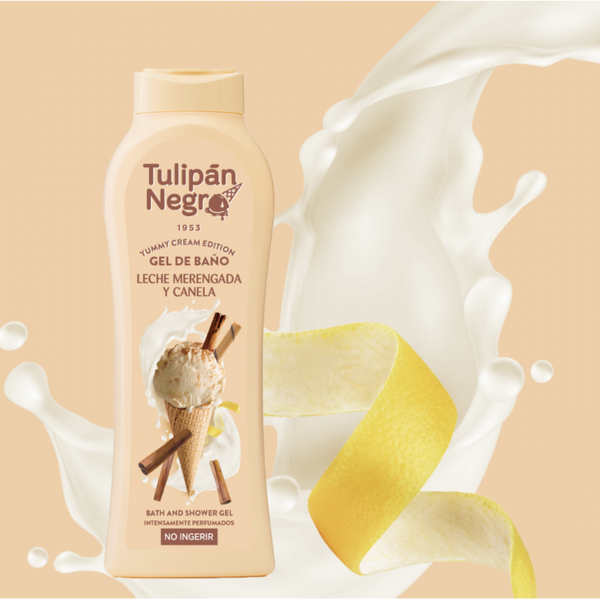 GEL DOUCHE TULIPAN NEGRO 650ML CREME GLACE CANELLE VANILLE