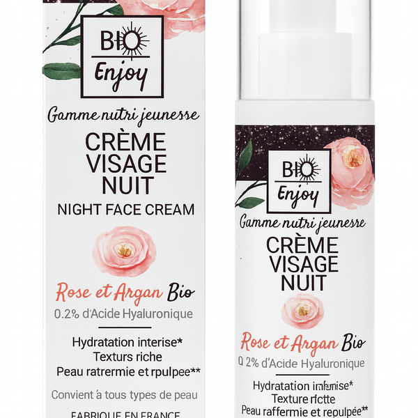 Crème de Nuit Rose Argan – Certifiée Bio