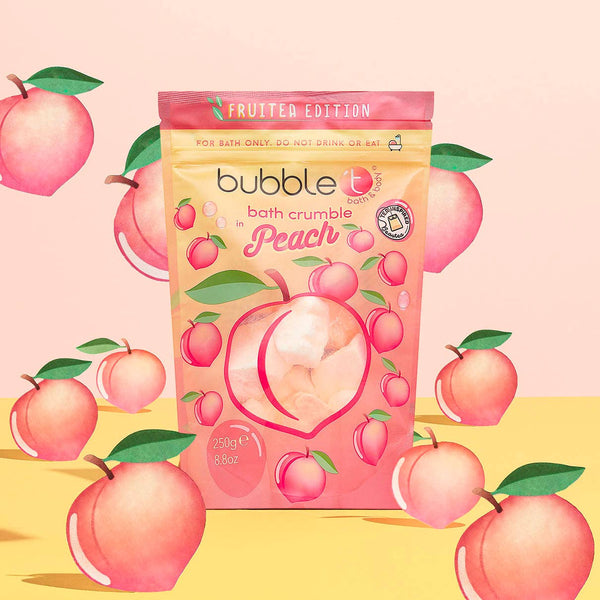 Crumble de bain pétillant à la pêche Fruitea Edition (250g)
