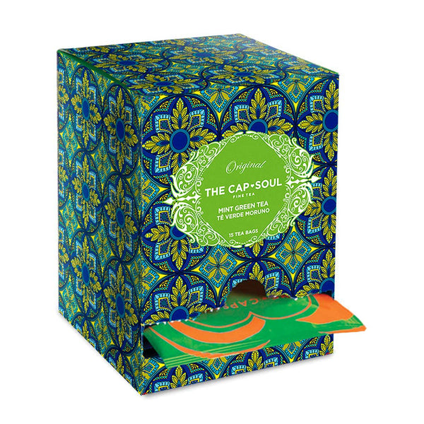 Pyramides Enveloppées Thé Vert à la Menthe - (15 sachets)