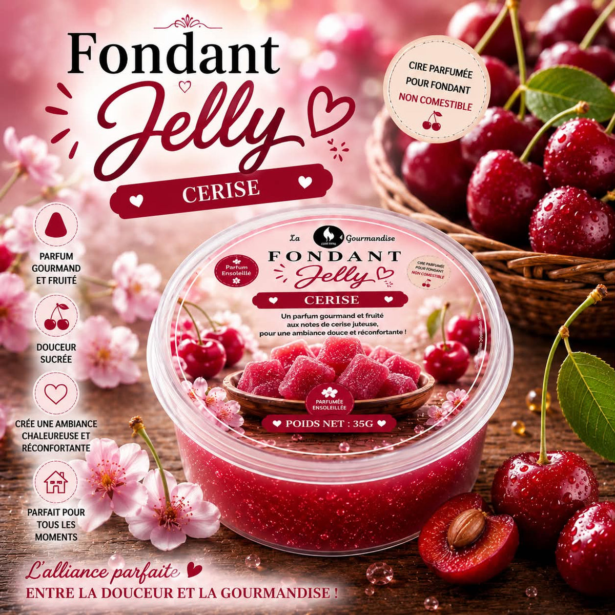 Fondant cerise