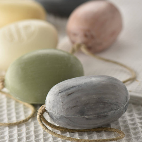 Savon sur corde Yuzu, Gingembre avec exfoliant 200g