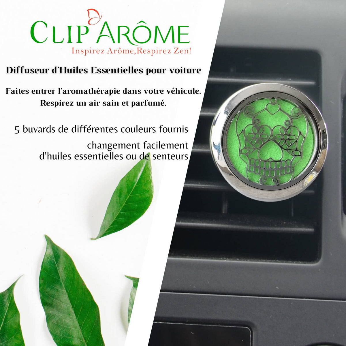 Diffuseur Voiture Clip'Arôme - Calavera