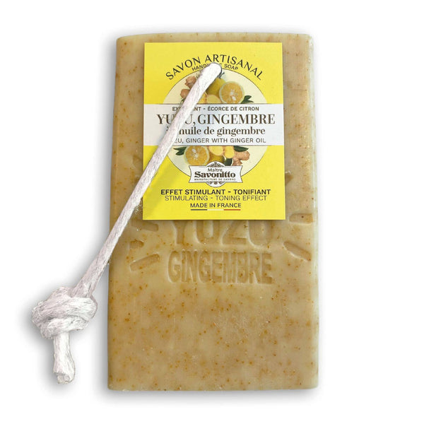 Savon Tranche Sur Corde Yuzu-Gingembre+Exfoliant 120g