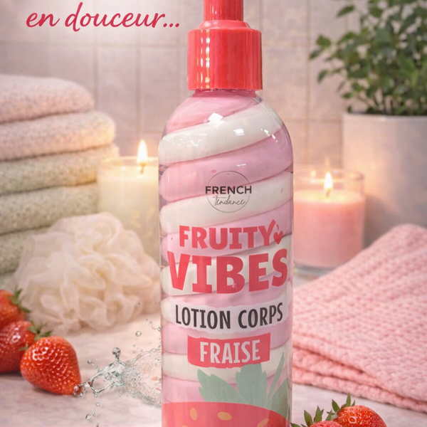 🍓 Lotion Corps Hydratante – Fraise – 200 ml
