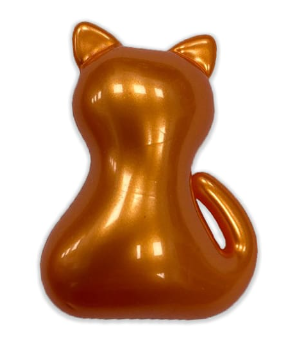 Perles de bain en forme de chat orange (gingembre) (pêche et orchidée)