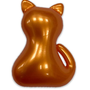 Perles de bain en forme de chat orange (gingembre) (pêche et orchidée)