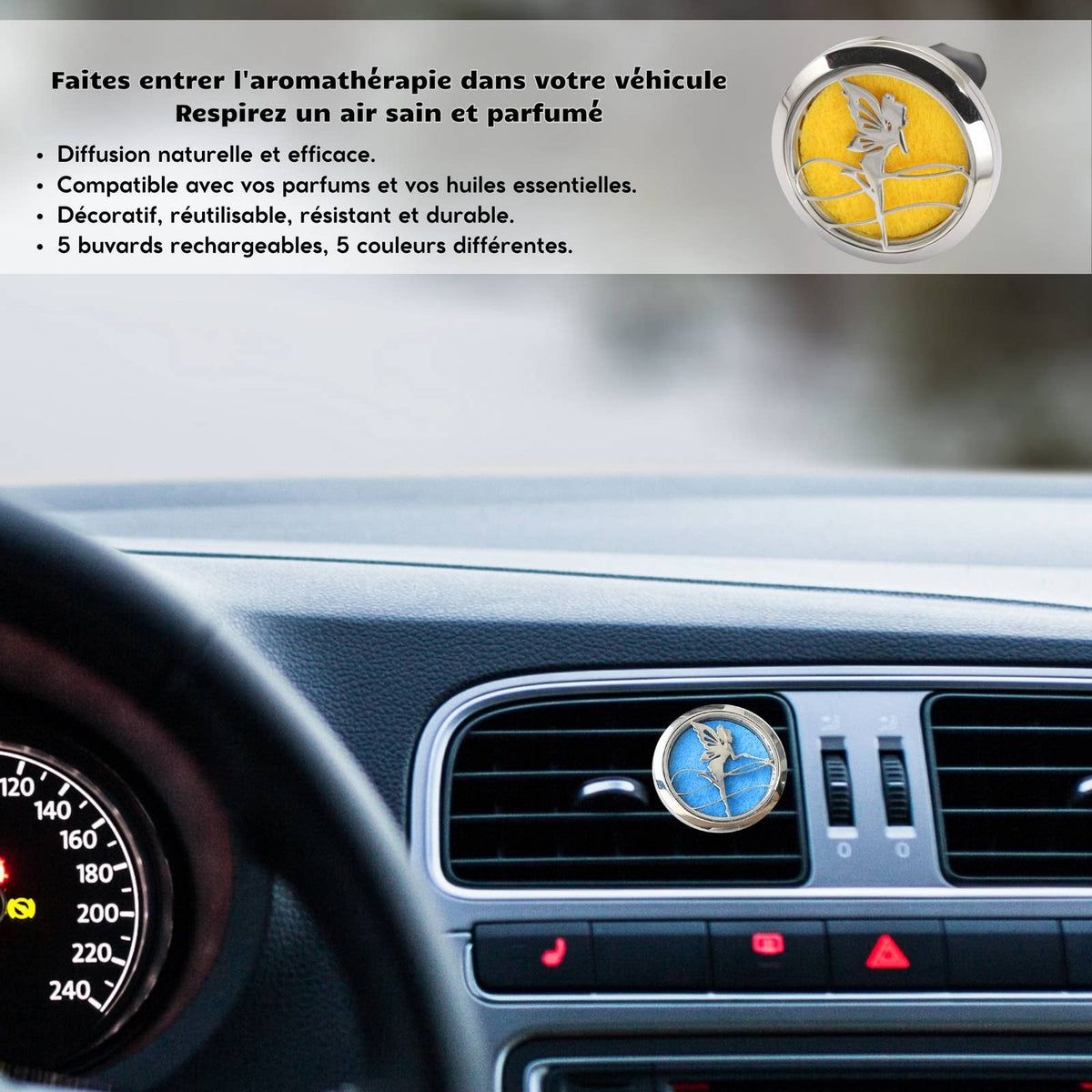 Diffuseur Voiture Clip'Arôme - Ange