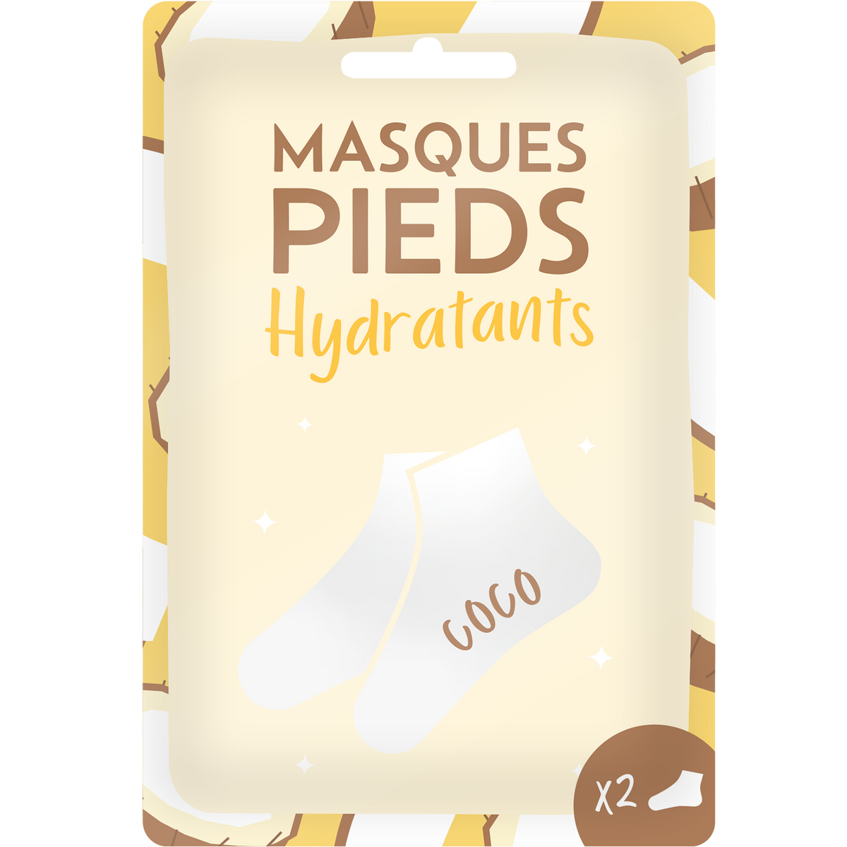Masque hydratant pieds - Senteur Coco - FRENCH TENDANCE