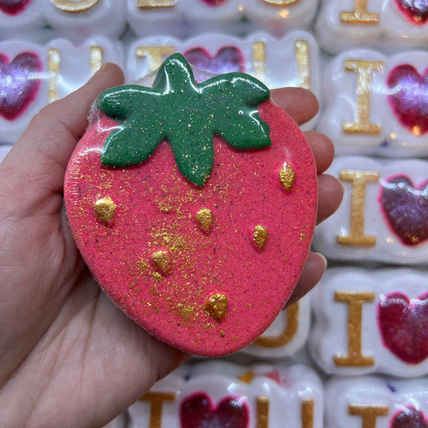 Bombe de bain fraise