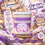 Bougie artisanale parfumée - Linge propre Bonbon violette