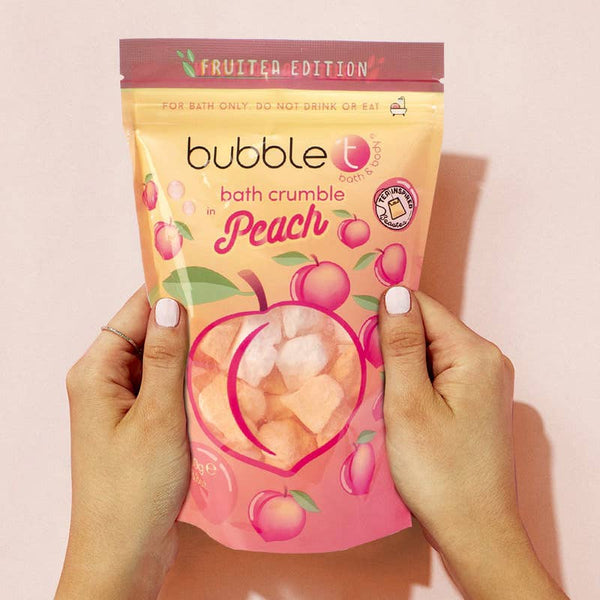 Crumble de bain pétillant à la pêche Fruitea Edition (250g)