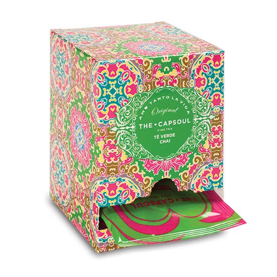 Pyramides Enveloppées Thé Vert Chai - (15 sachets)