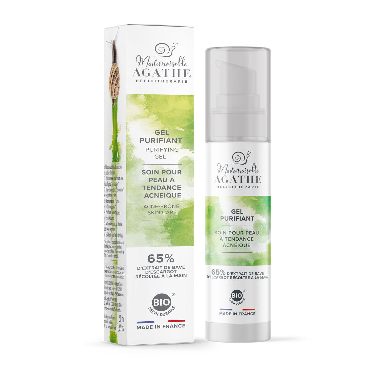Gel anti-boutons - soin purifiant à la bave d'escargot