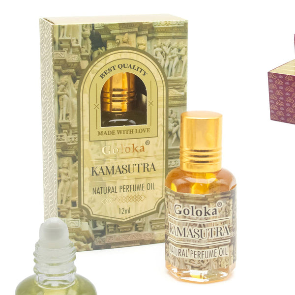 Huile Parfumée Nat. Goloka Kamasutra 12 ml (3 unités)