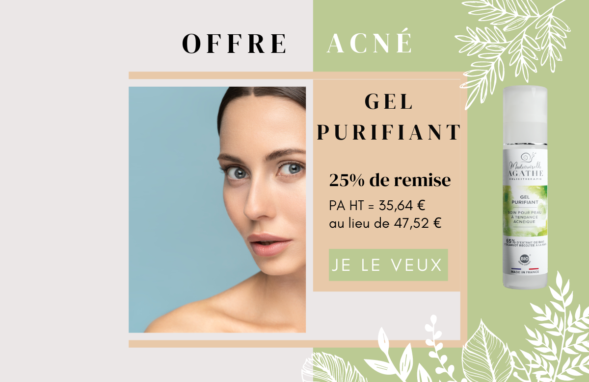Gel anti-boutons - soin purifiant à la bave d'escargot