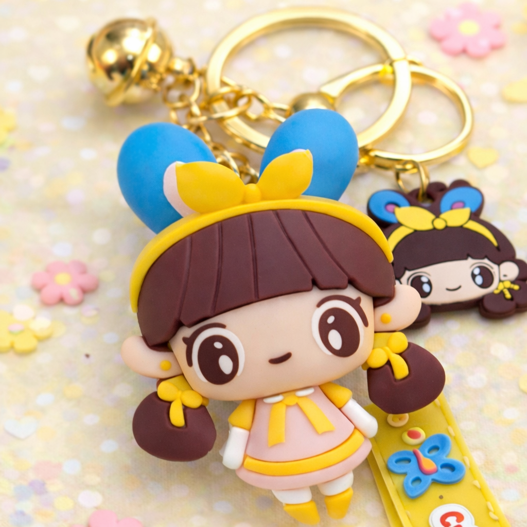 Porte-clés Manga Doll Kawai