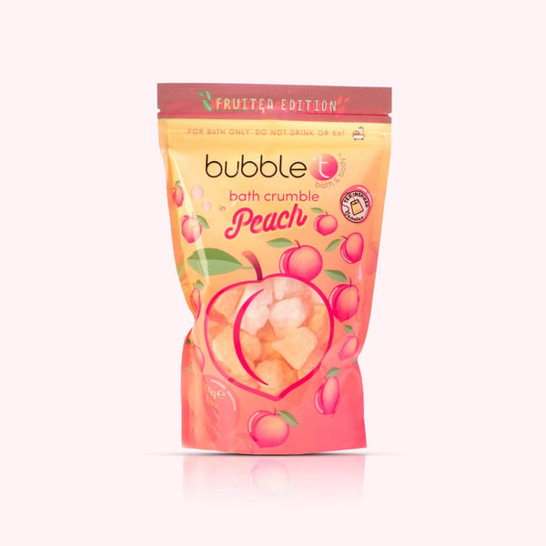 Crumble de bain pétillant à la pêche Fruitea Edition (250g)