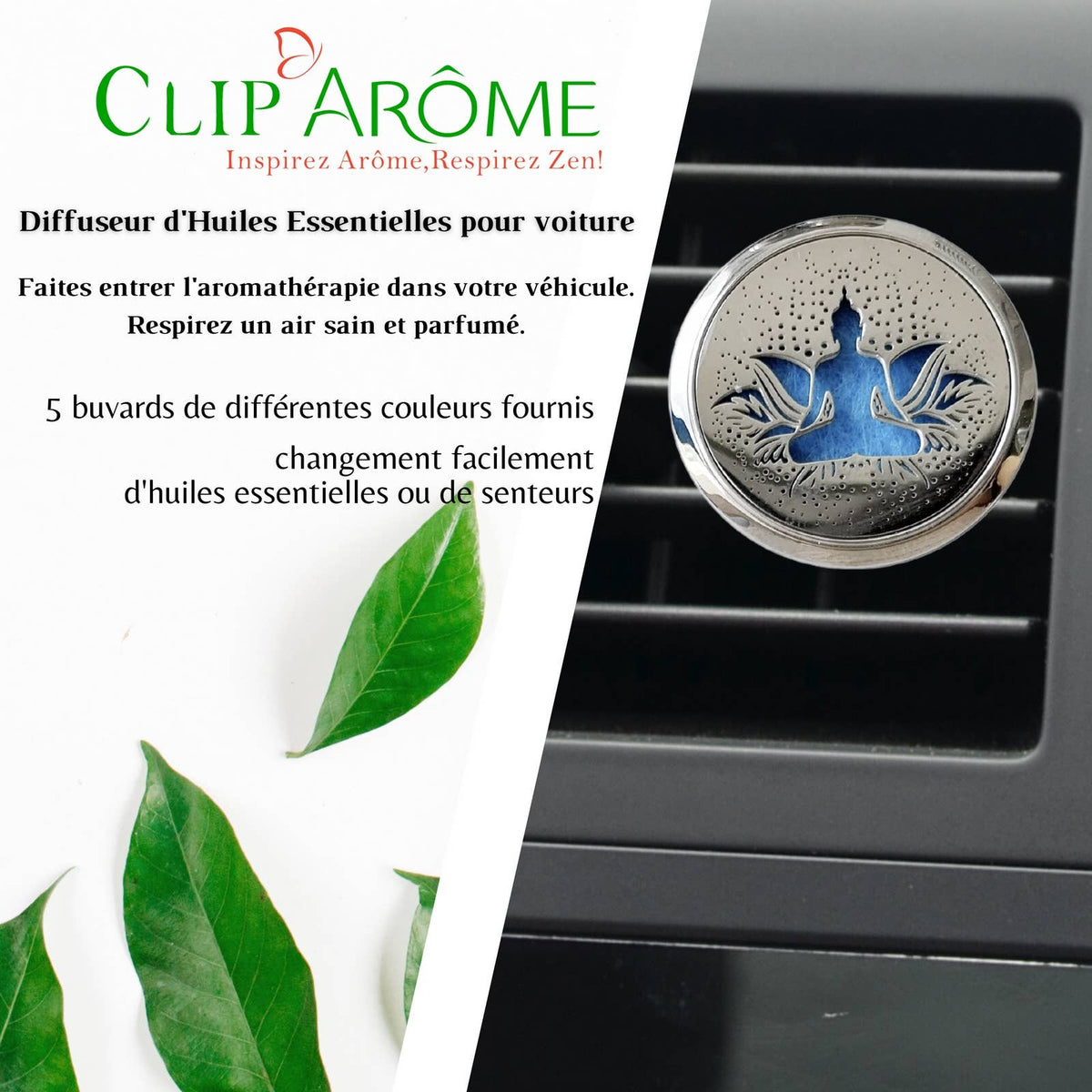 Diffuseur Voiture Clip'Arôme - Bodhi