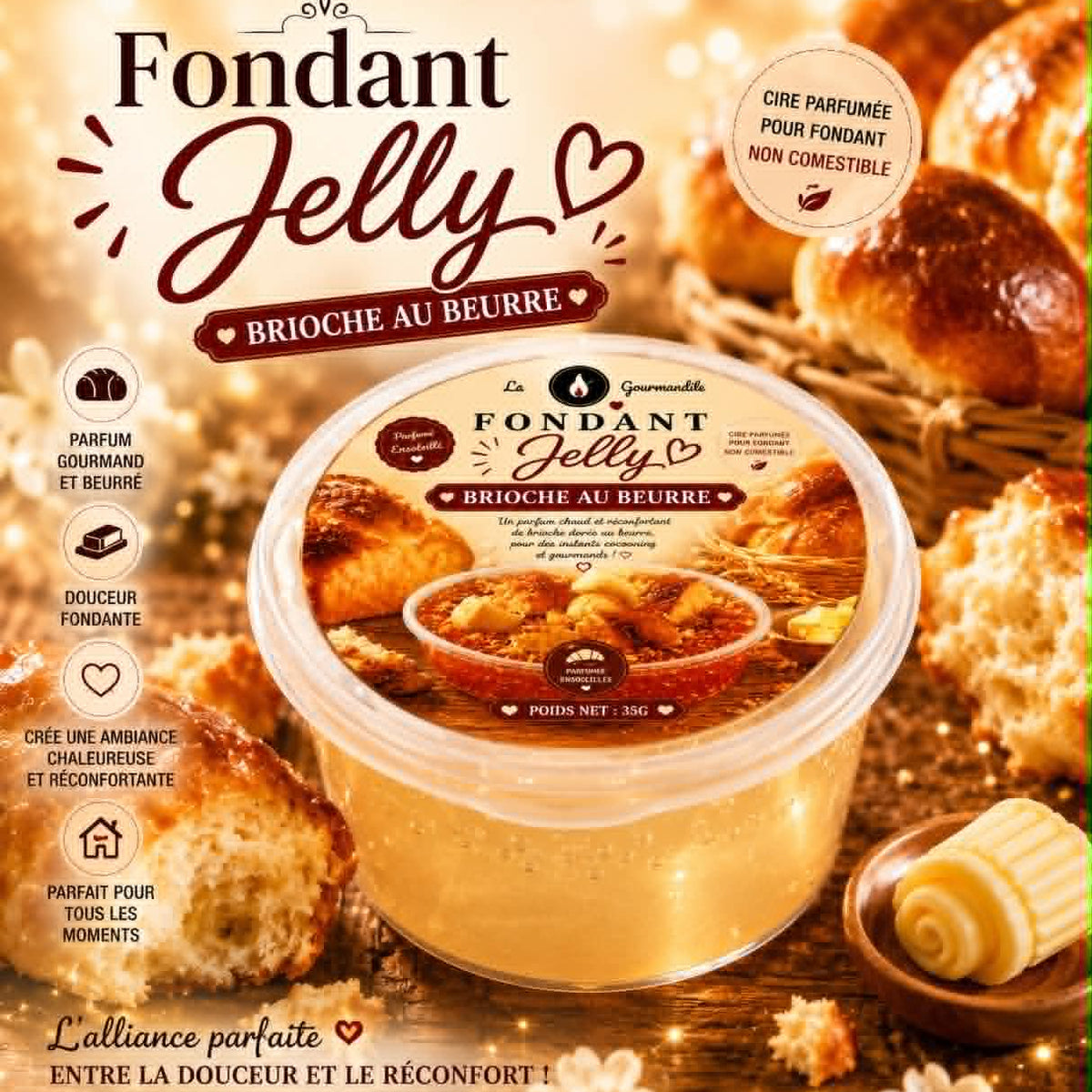 Fondant Jelly Brioche au beurre