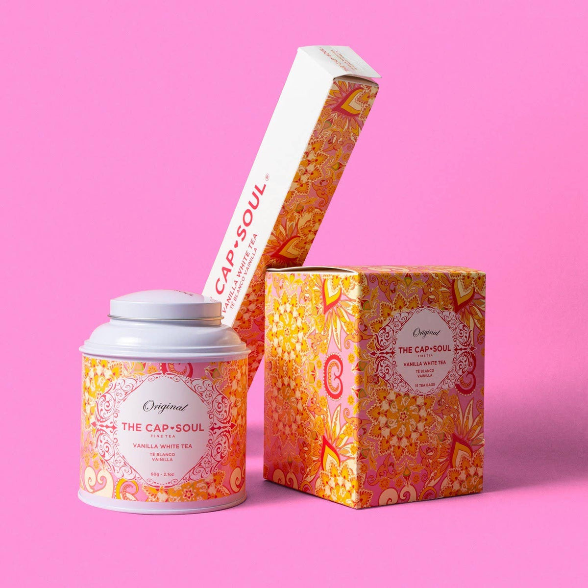 Thé Blanc Vanille - Thé Blanc en vrac boîte 60g