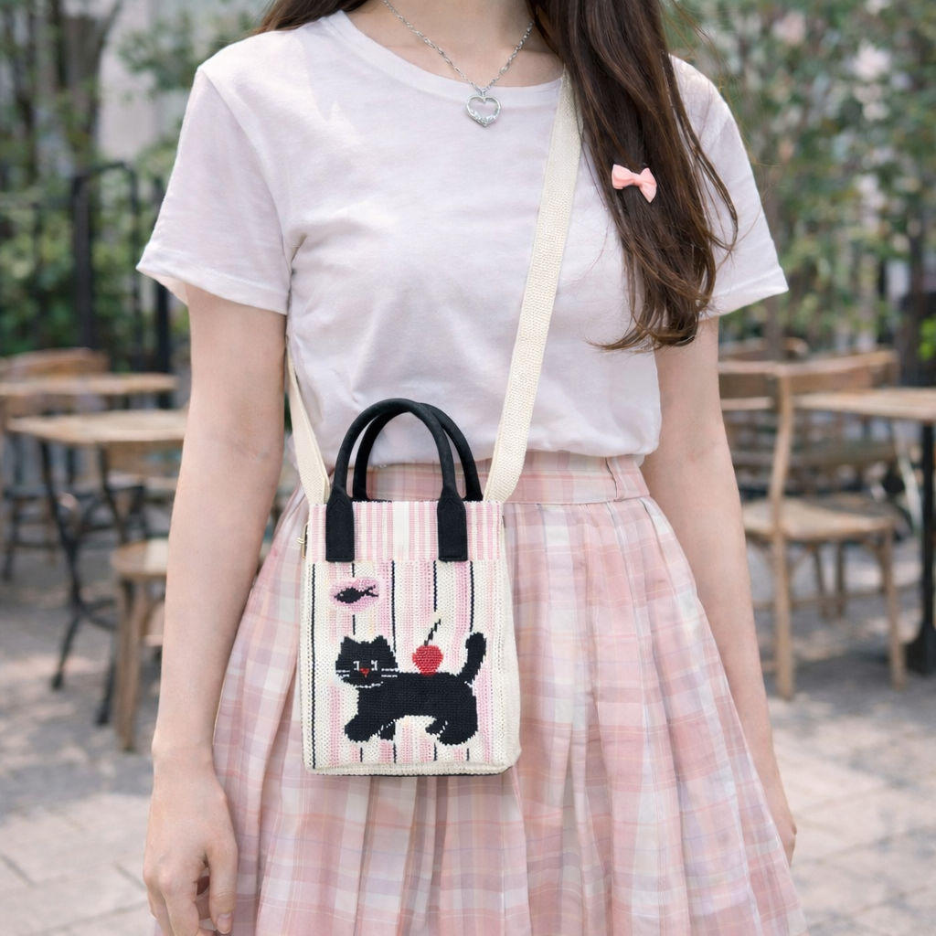Pixie Bag Chat Noir - Petit Sac téléphone portable