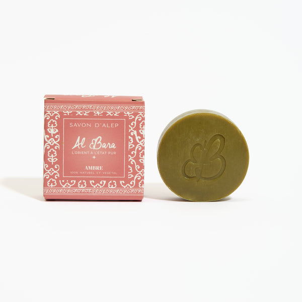 Savon d'Alep parfumé 50g ambre 