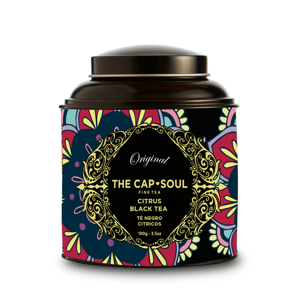 Thé Noir Agrumes - Thé Noir en vrac boîte 100g - The Capsoul