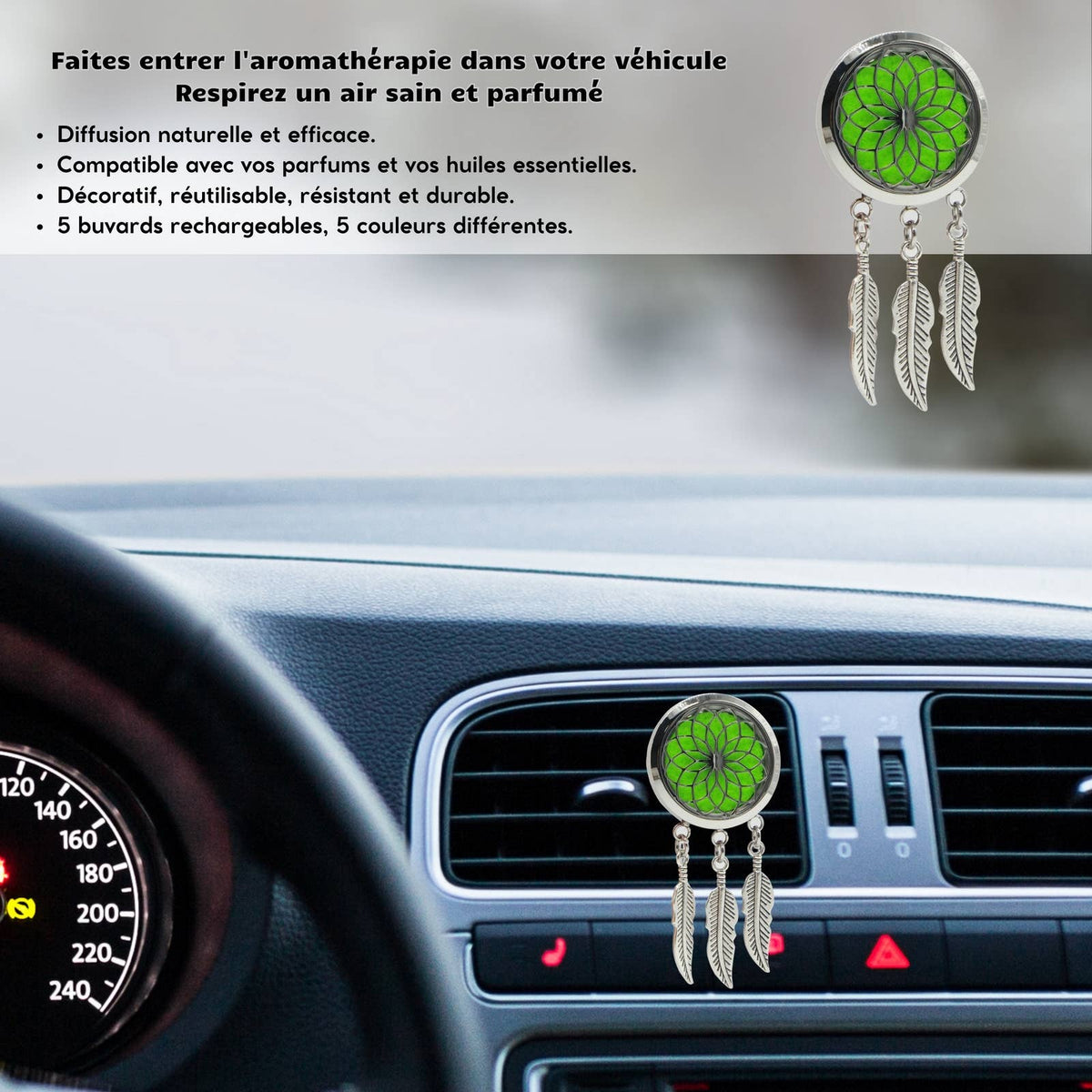 Diffuseur Voiture Clip'Arôme - Attrape Rêve