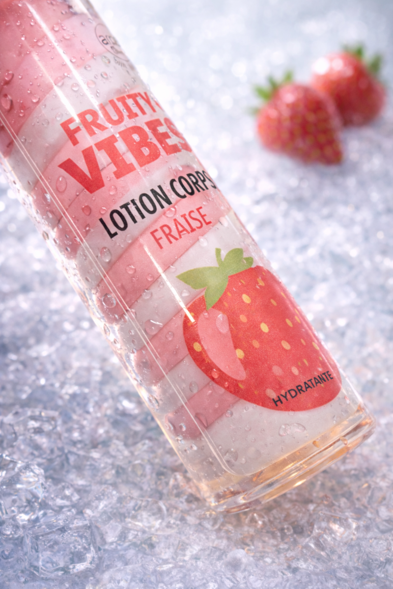 🍓 Lotion Corps Hydratante – Fraise – 200 ml