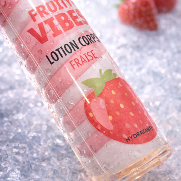 🍓 Lotion Corps Hydratante – Fraise – 200 ml