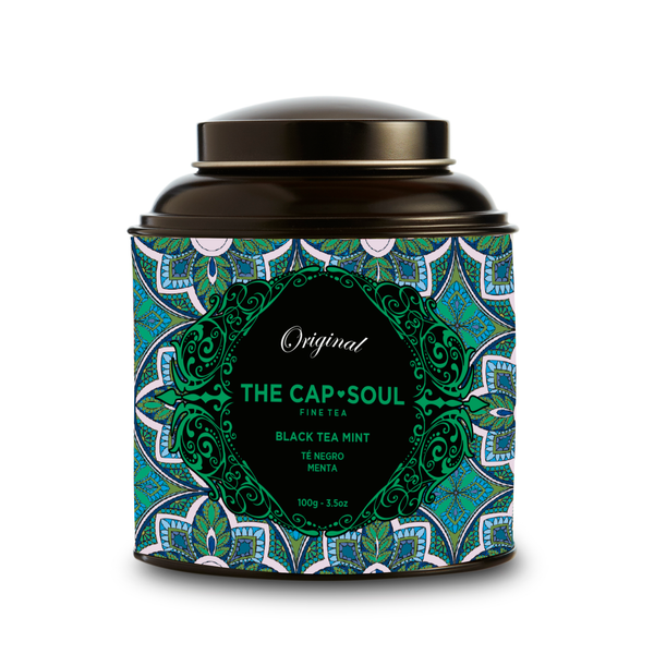 Thé Noir Menthe - Thé Noir en vrac boîte 100g - The Capsoul
