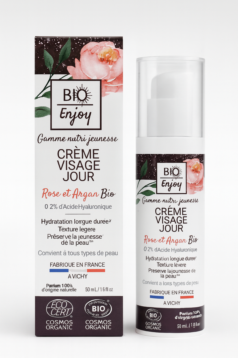 Crème de Jour Rose Argan – Certifiée Bio